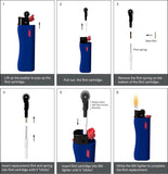MK Lighter 9G Flint Strike Refillable Lighters Tone Set