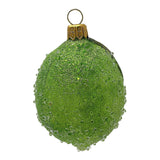 Green Beaded Lime Food Polish Glass Christmas Tree Ornament