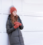 Haven Wool Mittens with Cable and Button Detail