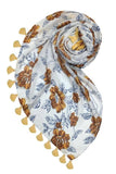 Golden Floral Print Wrap resurgence