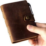 Mini Leather Journal | Handmade Vintage Travel Notebook