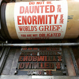 Daunted by the Enormity