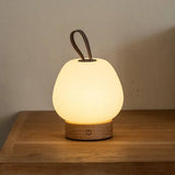 Cooper Light Brown Wooden Rechargeable Table Lamp | Cordless, Dimmable & Stylish