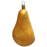 Pear Slice Fruit Polish Mouth Blown Glass Christmas Ornament