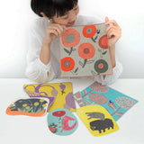 Japanese embroidered cotton napkin
