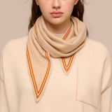 Lightweight Knit Wrap – Soft Triangle Neck Scarf