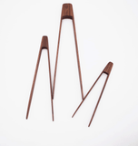 11”/9”/7” Walnut Wood Tongs
