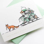 Merry Little Christmas Fox Card