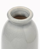 Ceramic Milk Bottle Vase Gray