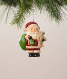 Joy Santa Ornament