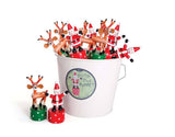 Santa or Reindeer Christmas Push Puppet