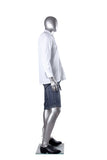 Matte Silver Male Mannequin
