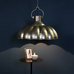 Farrah Scalloped Pendant Lamp - Antique Nickel