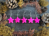 Felted Wool Star Ornament