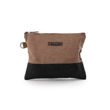 Neelum Zipper Pouch Bag small Waxed Canvas Bag