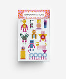 Robots Temporary Tattoos DIN A6