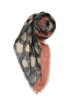 Scarf Wrap in Flower & Dots Print