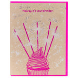 Birthday Sparklers Cupcake Card
