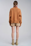 Geneva Crewneck Sweater Pullover camel