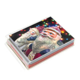 Sparkly Santa Greeting Card