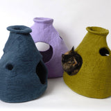Purr - a - Boo Wool Pet Cave