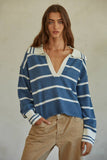 Blue & White CHESHIRE PULLOVER