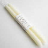 10" - 100% Beeswax Dipped Candles | Natural White: 10 Inch