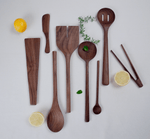 12’’ Walnut Wooden Round Spoon