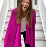 CASHMERE-BLEND 'LUCIA' TRAVEL DUSTER - COZY ESSENTIAL!: Maine Gray