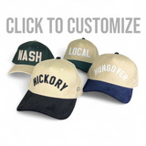 Two Tone Corduroy Hat - Customizable