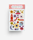Outer Space Temporary Tattoos DIN A6