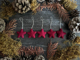 Felted Wool Star Ornament