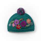 Petite Fleur - women's wool knit beanie