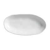 Deep Oval Platter Large Stoneware 12.6 x 6.3" New White