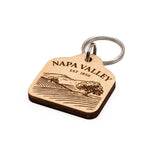 Napa Valley Oak Trees Keychain