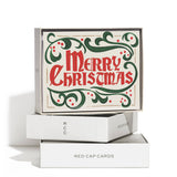 Old-Fashioned Christmas holiday greeting card