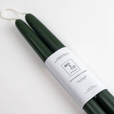 100% Beeswax Dipped Candles | Forest Green: 14 Inch (larger)