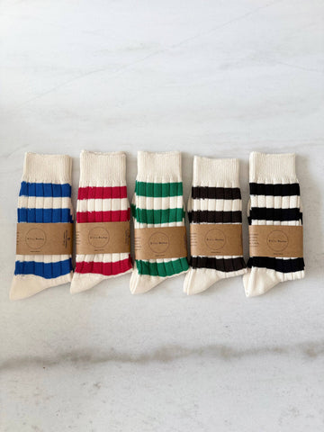 COLOR STRIPE HIGH SOCKS