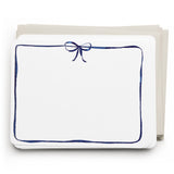 Navy Bow Flat Note Set