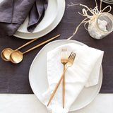 Smoke Gray Linen Table Runner