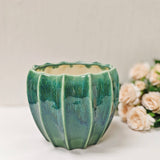 Ceramic Planter 5.75"T X 6.5"W X 6"D Green