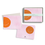 Orange Smiley Flat Notes | Boxed Notecards Stationery