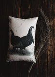 Primitive Black Crow Lumbar Pillow Cover | 18x12 Halloween Décor | Fall Decor | Room Decor | Decorative Pillow | Gift for her | Sofa Pillows