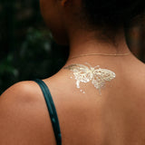 Butterfly (Gold) Tattoo Pair