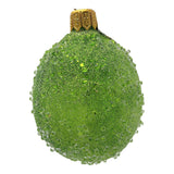 Green Beaded Lime Food Polish Glass Christmas Tree Ornament