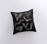 Bats on White Pillow Cover | Fall Décor | Farmhouse Pillows | Country Décor | Fall Throw Pillows | Cute Throw Pillows | Bat Art