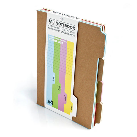 Tab Kraft Notebooks - Set of Four A5