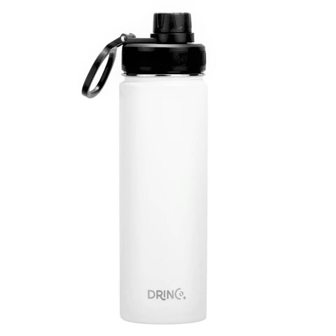 White 22oz Stainless Steel Insulated Water Bottle