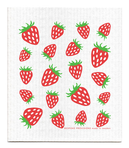 Strawberries  Swedish Dishcloth