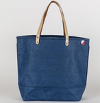Big Jute Tote Bag with Leather Handles